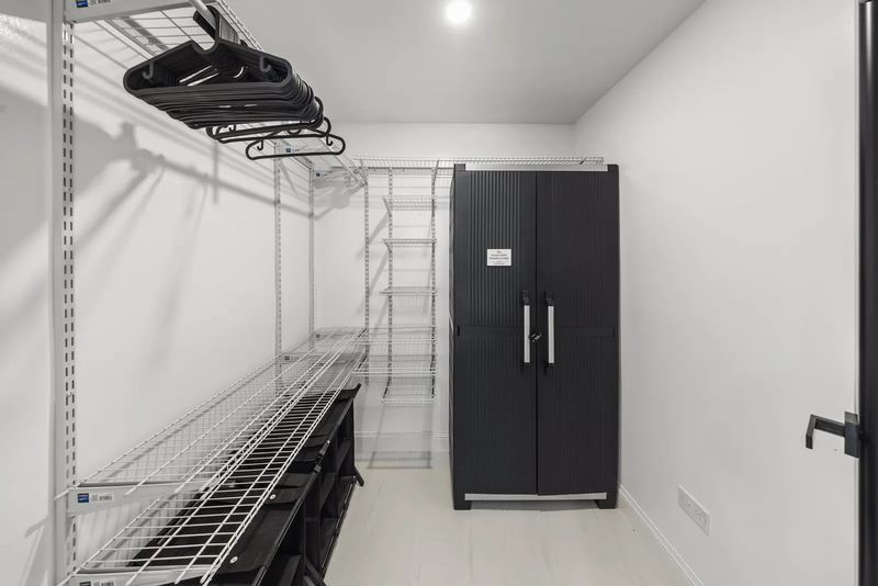 Terra Noir walk-in clothing storage