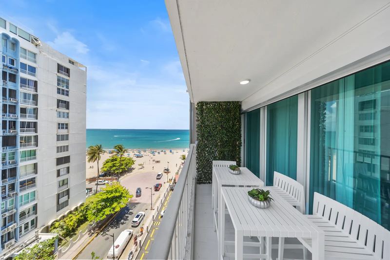 Terra Noir balcony overlooking Isla Verde